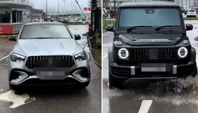 Dünya devinin yıldızları bu kez arabalarıyla “Para var huzur var” dedirtti