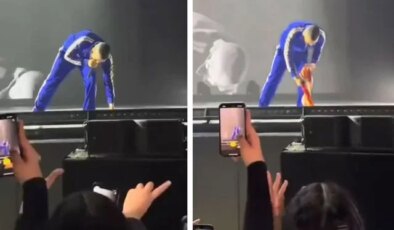 Dünyaca ünlü rapçi konserinde Galatasaray bayrağı açtı