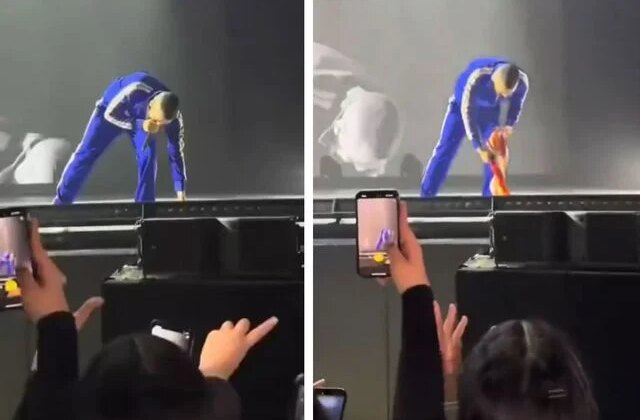 Dünyaca ünlü rapçi konserinde Galatasaray bayrağı açtı