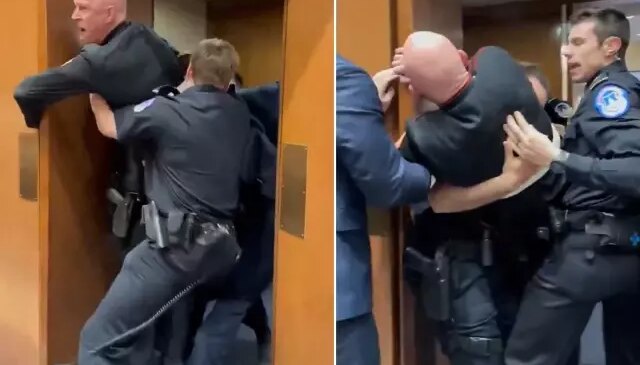 Eski askerin protestosu Kongre’yi karıştırdı: İsrail için İran’la savaşmak istemiyoruz