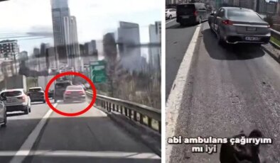 Facia ucuz atlatılmış! Sadettin Saran’ın yaptığı kazanın görüntüleri ortaya çıktı