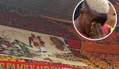 Galatasaray taraftarından Osimhen’i ağlatan koreografi
