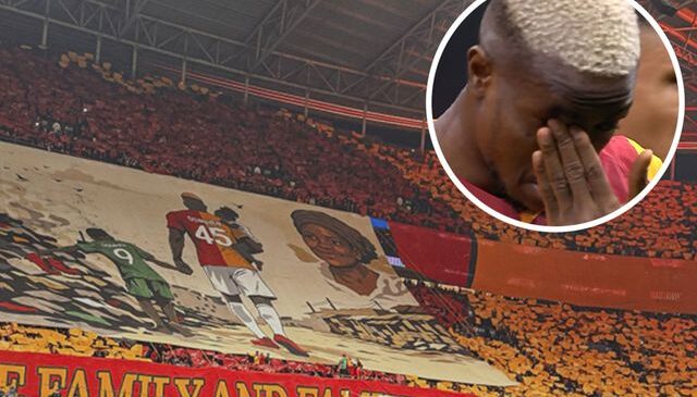 Galatasaray taraftarından Osimhen’i ağlatan koreografi