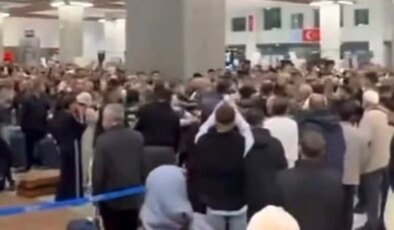 Gaziantep Havalimanı’ndan kavga ve gerginlik