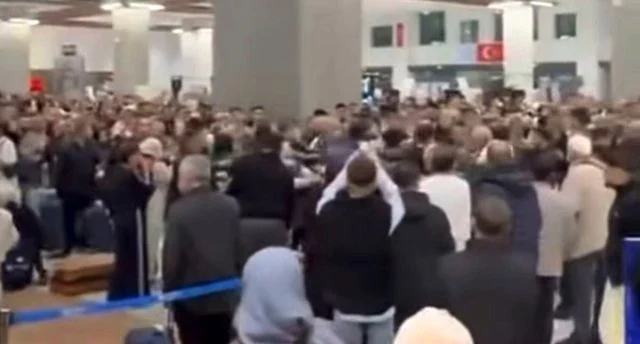 Gaziantep Havalimanı’ndan kavga ve gerginlik