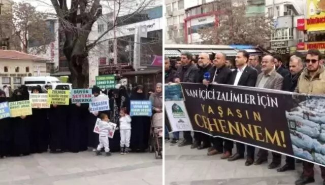 Gaziantep’te ABD ve İsrail’in İran’a yönelik saldırıları protesto edildi