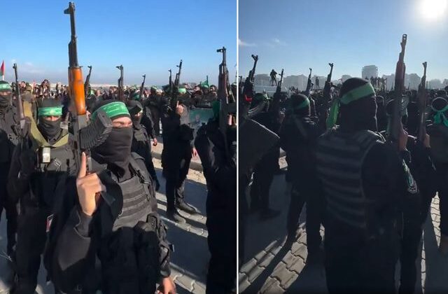 Gazze’de bir ilk! Hamas askeri geçit düzenledi