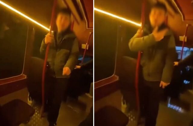 Genç kızı taciz eden şüpheliyi minibüsçüler yakaladı! Dikkat çeken U dönüşü