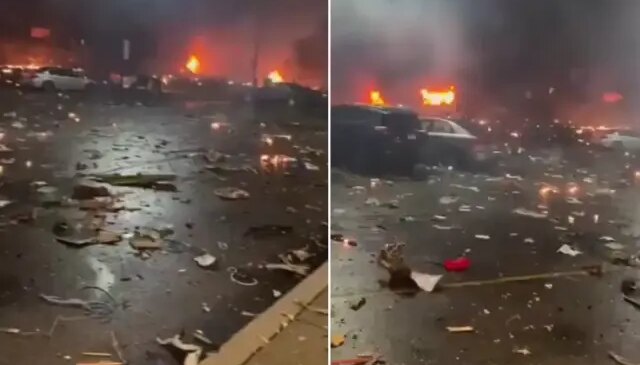 Görüntü bu gece yarısı Tel Aviv’de kaydedildi! Resmen kabusu yaşadılar