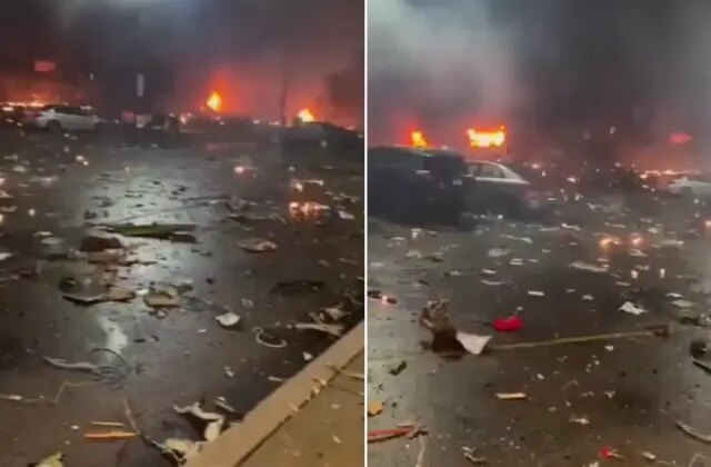 Görüntü bu gece yarısı Tel Aviv’de kaydedildi! Resmen kabusu yaşadılar