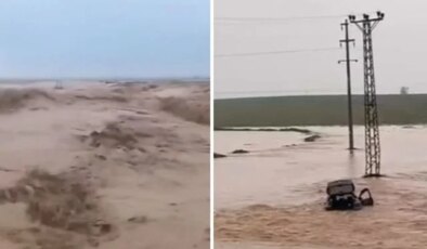 Görüntüler korkunç! Mardin’i sel vurdu