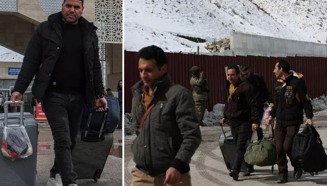 Görüntüler Türkiye sınırından: Savaşın başladığını gördük ve geldik