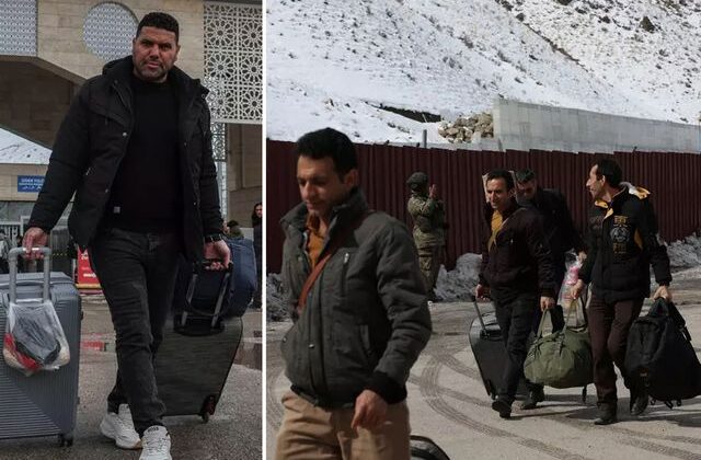 Görüntüler Türkiye sınırından: Savaşın başladığını gördük ve geldik