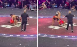 Güreştiği rakibini yumruklayınca hayatının şokunu yaşadı