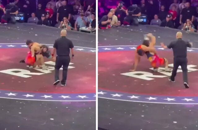 Güreştiği rakibini yumruklayınca hayatının şokunu yaşadı