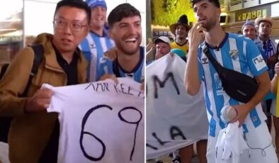 Havaalanına gelen turisti yeni transfer gibi karşıladılar, sonrası daha komik