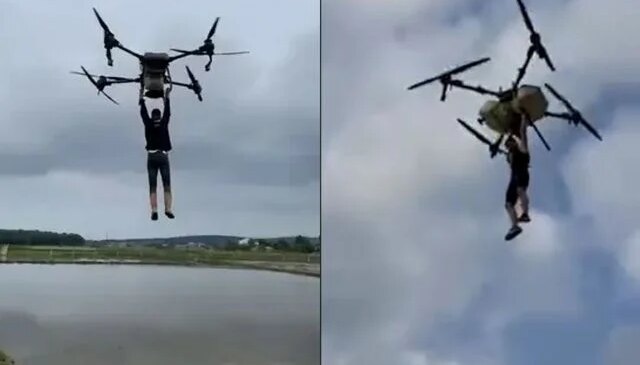 Hemşehrisine özenen çiftçi, dronla hüsran yaşadı