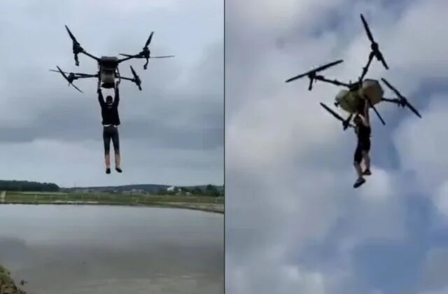 Hemşehrisine özenen çiftçi, dronla hüsran yaşadı