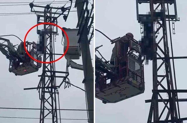 Hırsızlık için çıktığı elektrik direği sonu oldu