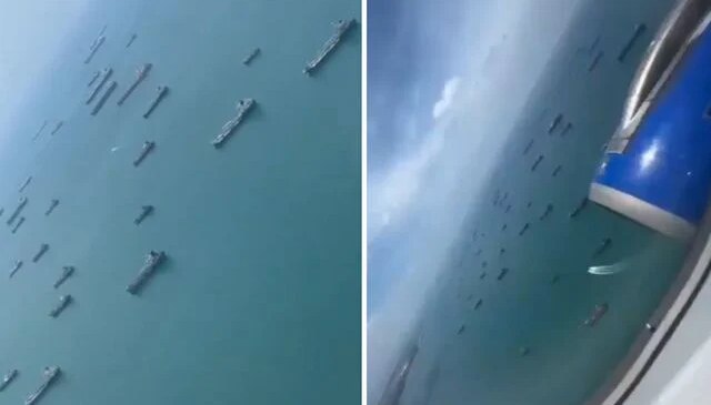 Hürmüz Boğazı’nda gemiler sıra sıra bekliyor