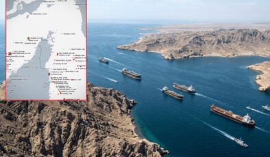 Hürmüz Boğazı’ndaki hareketlilik, takip sisteminde böyle görüntülendi