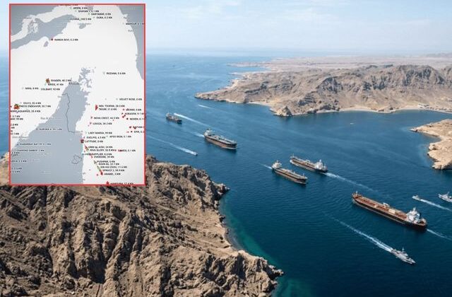 Hürmüz Boğazı’ndaki hareketlilik, takip sisteminde böyle görüntülendi