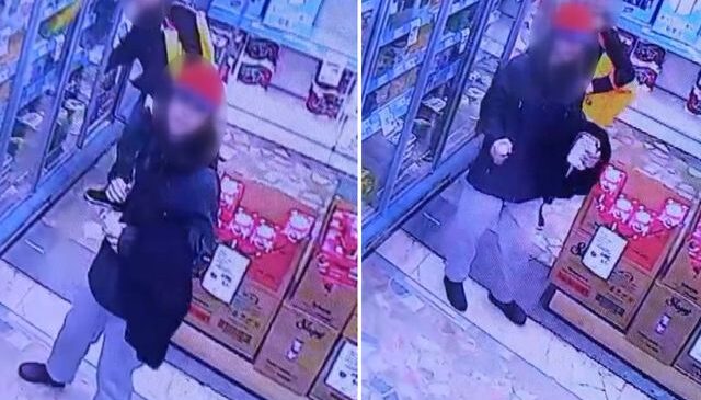 İki çocuğun marketten tereyağı çaldığı anlar kamerada