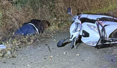 Bursa’da devrilen motosikletin sürücüsü öldü