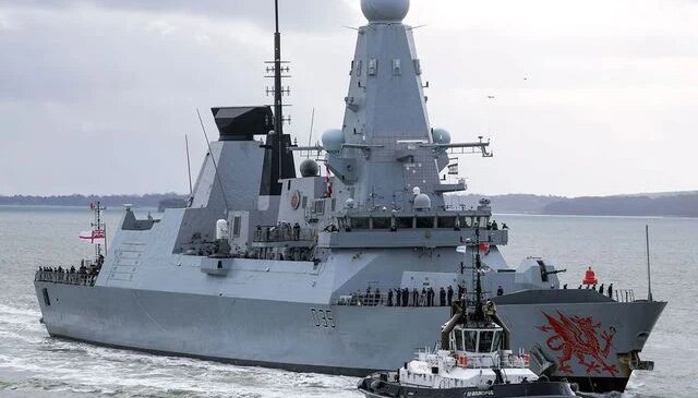 İngiltere’nin Doğu Akdeniz’e gönderdiği dev hava savunma destroyeri yola çıktı