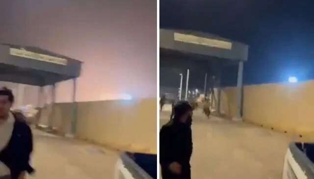 Irak’taki petrol sahasına İHA saldırısı! Büyük panik kameralarda