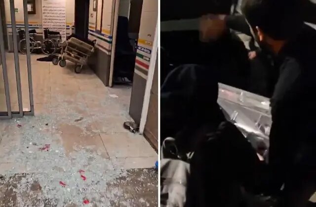 Tahran’da hastane vuruldu, hemşireler yeni doğan bebeklere koştu