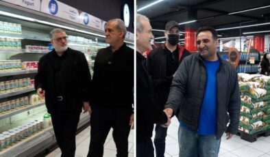 İran Cumhurbaşkanı Pezeşkiyan’dan sürpriz market denetimi