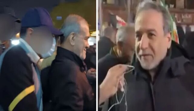 Pezeşkiyan ile Arakçi “İslam Cumhuriyeti Günü” kutlamalarına katıldı