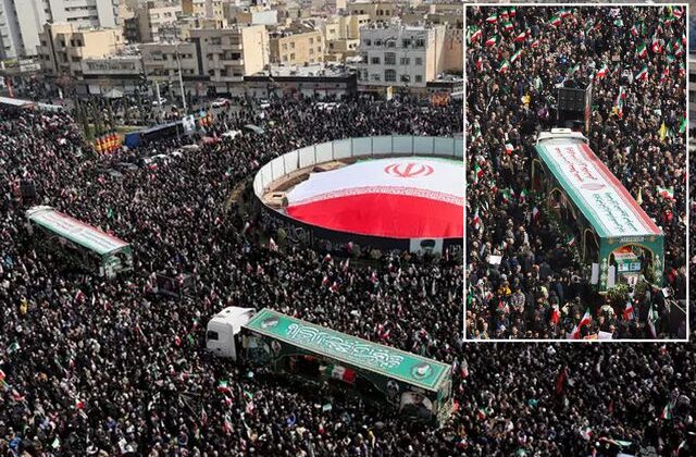 İran’dan gövde gösterisi gibi cenaze töreni! On binler akın etti