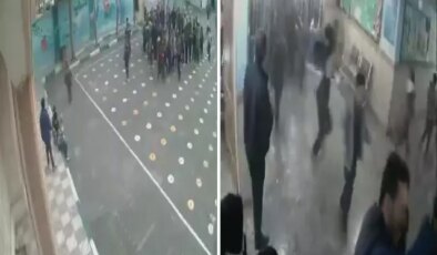 İran’da yakınına düşen füzenin dehşeti kameralarda: Çocuklar dehşeti yaşadı