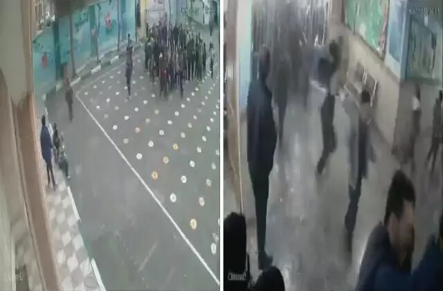 İran’da yakınına düşen füzenin dehşeti kameralarda: Çocuklar dehşeti yaşadı