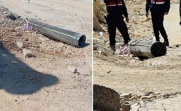 İran’dan atılan füze imha edildi, parçaları Gaziantep’te boş arazilere düştü