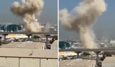 İran, Dubai Havalimanı’nı vurdu! Uçuşlar askıya alındı
