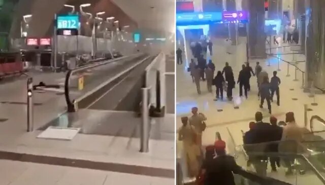 Görüntüler Dubai’den! İran İHA’ları havalimanını savaş alanına çevirdi