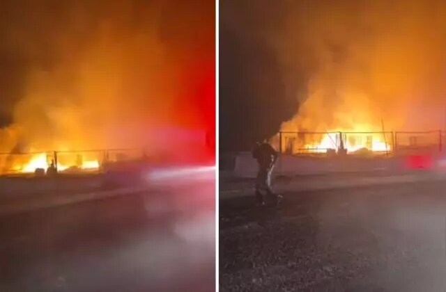 İran’ın füzesi İsrail’i yangın yerine çevirdi! O anlar kameralarda