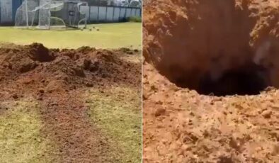 İran’ın füzesinin gücüne bakın! İsrail’de krater gibi delik açıldı