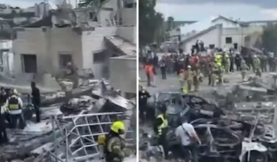 İran’ın İsrail’e düzenlediği füze saldırısında şehir harabeye döndü