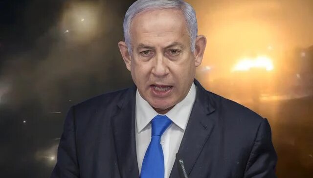 Netanyahu’dan bir ilk! Şehirdeki büyük yıkım böyle görüntülendi