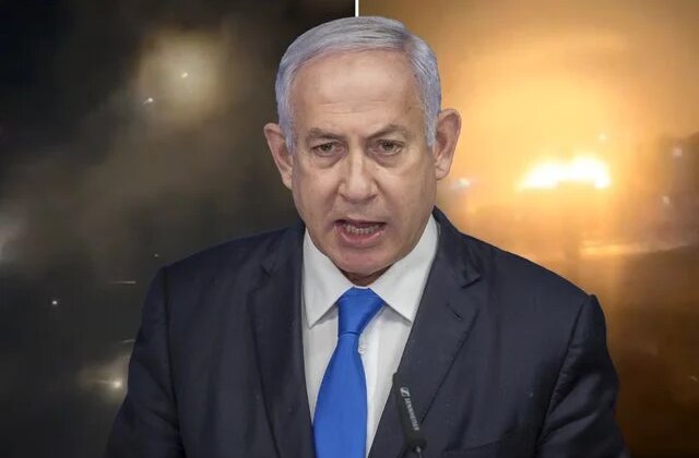 Netanyahu’dan bir ilk! Şehirdeki büyük yıkım böyle görüntülendi
