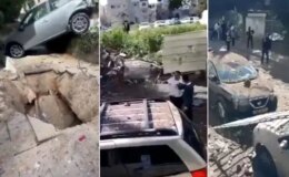 İran İsrail’in kalbini vurdu! Kentte yıkım büyük, dev çukur oluştu