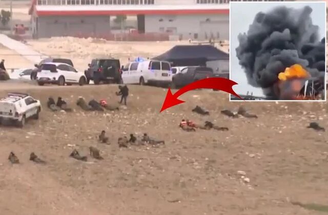 İran tesisi vurdu, sirenler çalınca İsrail askerleri panikle yere yattı