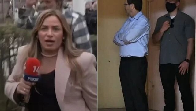 İsrail Cumhurbaşkanı Herzog ecel terleri döktü! Basın açıklaması sırasında füze düştü