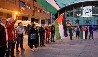 İsrail’e İspanya’da Real Madrid maçı öncesi şok protesto