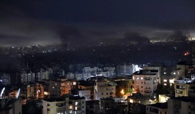 İsrail, her akşam Beyrut’u vuruyor! Canlı yayında şiddetli patlamalar