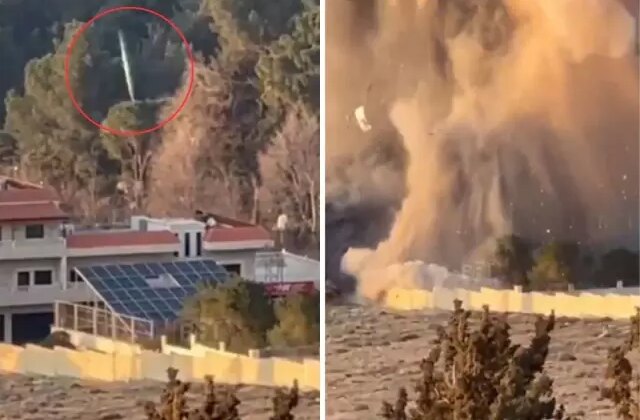 İsrail Lübnan’daki binayı havaya uçurdu! İşte o anlar